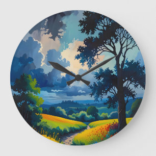 Die Ruhe vor dem Sturm Große Wanduhr