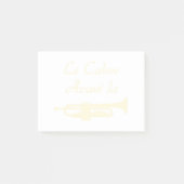 Die RUHE VOR der TROMPETE - Wortspiele Post-it Klebezettel (Vorderseite)