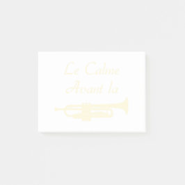 Die RUHE VOR der TROMPETE - Wortspiele Post-it Klebezettel