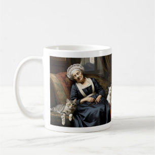 " DIE RUHELAGE DER KATZENLADY " KAFFEETASSE