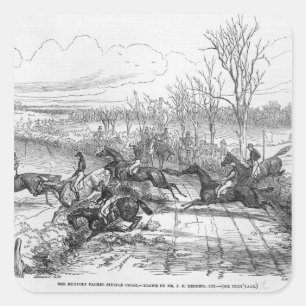 Die Ruhestätte des Newport Pagnel Steeple Quadratischer Aufkleber