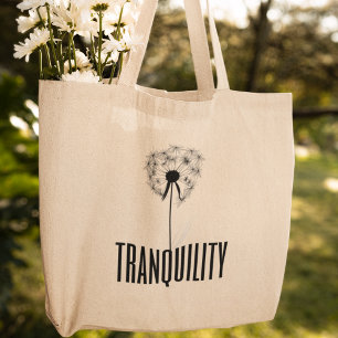 Die ruhige Dandelion Serenity Stilvoll modern Tragetasche
