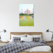 Die ruhige friedliche Welt des berühmten Taj Mahal Leinwanddruck (Insitu (Schlafzimmer))