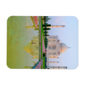 Die ruhige friedliche Welt des berühmten Taj Mahal Magnet (Horizontal)
