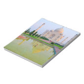 Die ruhige friedliche Welt des berühmten Taj Mahal Notizblock (Rotiert)