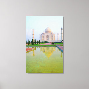 Die ruhige friedliche Welt Taj Mahal Leinwanddruck