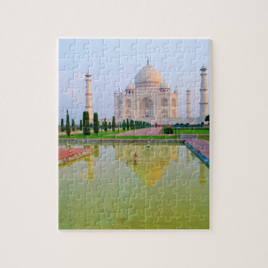 Die ruhige friedliche Welt Taj Mahal Puzzle (Vertikal)