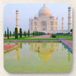 Die ruhige friedliche Weltberühmte Taj Mahal bei Untersetzer