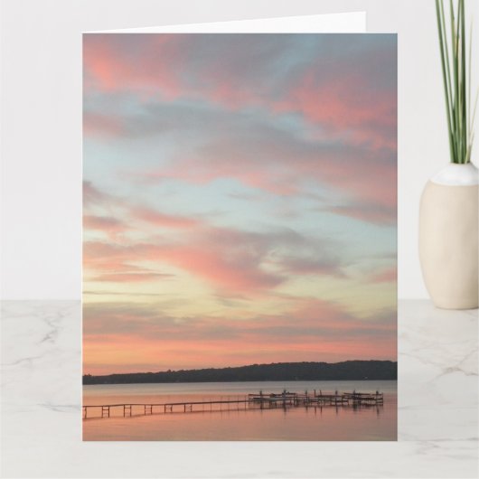 Die ruhige Lage Dankeskarte (Vorderseite)