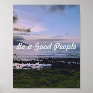 Die ruhige Lage direkt am Meer Poster