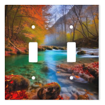 Die ruhige Landschaft der Herbstflüsse