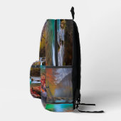 Die ruhige Landschaft der Herbstflüsse Bedruckter Rucksack (Rechts)