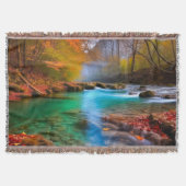 Die ruhige Landschaft der Herbstflüsse Decke (Vorderseite)