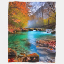 Die ruhige Landschaft der Herbstflüsse