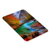 Die ruhige Landschaft der Herbstflüsse Magnet (Rechte Seite)