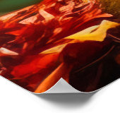 Die ruhige Landschaft der Herbstflüsse Poster (Ecke)