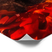 Die ruhige Landschaft der Herbstflüsse Poster (Ecke)