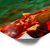 Die ruhige Landschaft der Herbstflüsse Poster (Ecke)