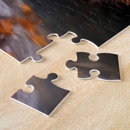 Die ruhige Landschaft der Herbstflüsse Puzzle (Seite)