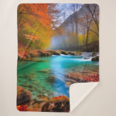 Die ruhige Landschaft der Herbstflüsse Sherpadecke (Vorderseite)