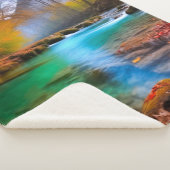 Die ruhige Landschaft der Herbstflüsse Sherpadecke (3/4)