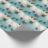 Die ruhige Landschaft von Tropical Beach Geschenkpapier (Ecke)