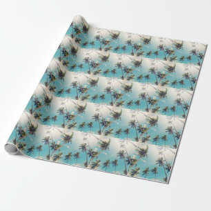 Die ruhige Landschaft von Tropical Beach Geschenkpapier