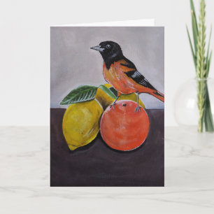 Die ruhige Pose des Orioles Gemälde von Alfred Fox Karte