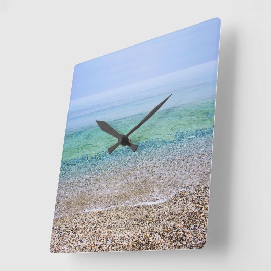 Die ruhige Uhr am Strand (Winkel)