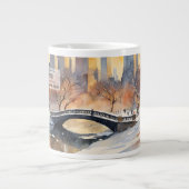 Die ruhige Winterfreude, die Tasse der Schneeszene (Vorderseite)