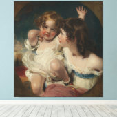 Die ruhigen Kinder (Emily, 1818-1906, Laura) Leinwanddruck (Insitu (Holzboden))
