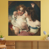 Die ruhigen Kinder (Emily, 1818-1906, Laura) Leinwanddruck (Insitu (Wohnzimmer))