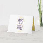 Die ruhigen Leute haben die lautesten Minds Karte (Vorderseite)