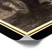 "Die ruhigen Schritte des Dreamlands" Jugendstil-P Poster (Ecke)