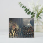 die ruhmreichen sieben Roboter b Postkarte (Stehend Vorderseite)