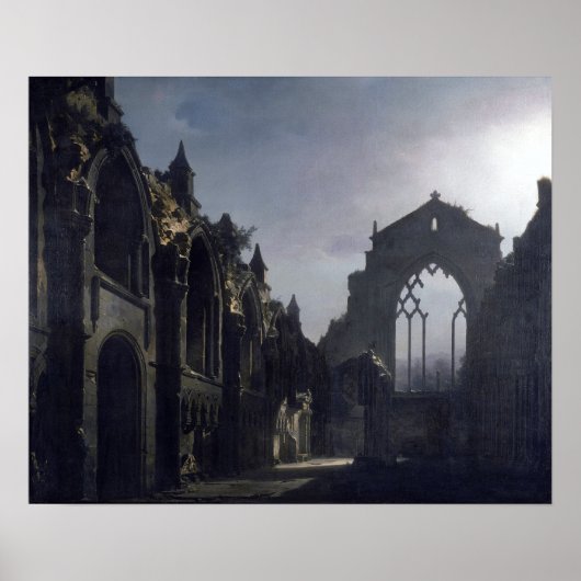 Die Ruinen der Kapelle von Holyrood Poster (Vorne)