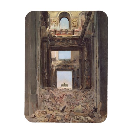 Die Ruinen der Tuilerien, 1871 Magnet (Vertikal)