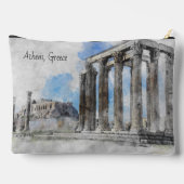 Die Ruinen des antiken Zeus, Athen, Griechenland Zubehörtasche (Rückseite)