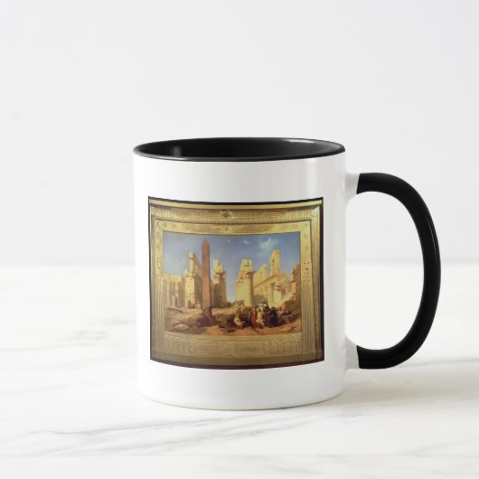 Die Ruinen des Palastes von Karnak bei Thebes Tasse (Rechts)