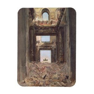 Die Ruinen des Tuileries, 1871 Magnet