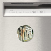 Die Ruinen von Pompeji - Marktplatz mit Tempeln Magnet (In Situ (Geschirrspüler))
