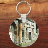 Die Ruinen von Pompeji - Marktplatz mit Tempeln Schlüsselanhänger (Vorderseite)