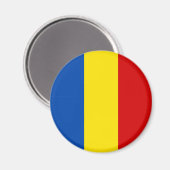 Die rumänische Flagge Magnet (Vorderseite/Rückseite)