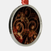 Die Runde der Abstrakten Musikkunst Ornament Aus Metall (Rechts)