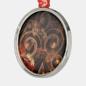 Die Runde der Abstrakten Musikkunst Ornament Aus Metall (Links)