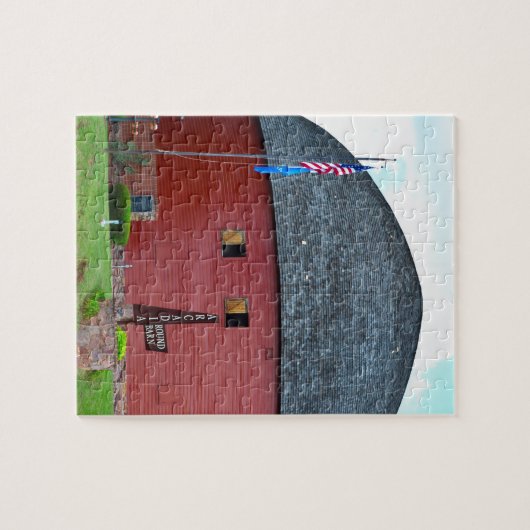 Die runde Scheune von Arcadia Puzzle (Horizontal)