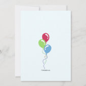 Die runde Tabellen-Einladung des Kindes Einladung (Rückseite)