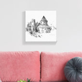 Die Rundkirche Leinwanddruck (Insitu (Wohnzimmer))