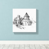 Die Rundkirche Leinwanddruck (Insitu (Holzboden))