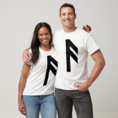 Die Rune Ansuz (schwarz) T-Shirt (Unisex)